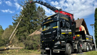 Kran der Thaller Kran GmbH Transport - Erdbau & Kranverleih